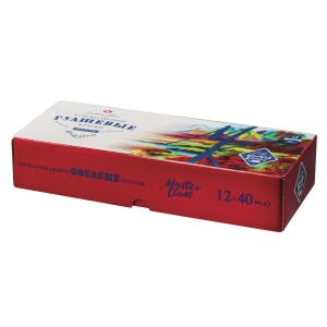 Гуашь художественная Мастер-Класс, 12 цветов, 40мл, картон