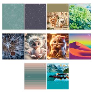 Тетрадь 48л., А5, линия BG «Mix-10. девочки», эконом