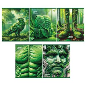 Тетрадь 96л., А5, линия BG «Forest miracle», эконом