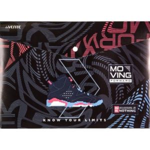 Папка-конверт на кнопке А4 deVente «Moving», 180мкм, пластик