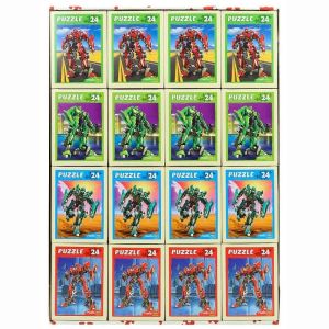 Пазл 24 эл. Рыжий Кот «АВТОТРАНСФОРМЕРЫ», 175*130мм