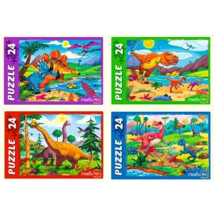 Пазл 24 эл. Рыжий Кот «ДИНОЗАВРЫ»