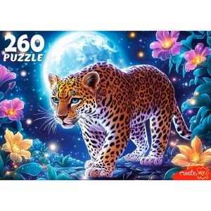 Пазл 260 эл. Рыжий Кот «ЛУННЫЙ ЛЕОПАРД»