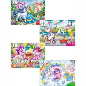 Пазл 35 эл. Рыжий Кот «ЧУДЕСНЫЕ ЕДИНОРОГИ №34»