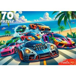 Пазл 70 эл. Рыжий Кот «КРУТОЙ ВИРАЖ У ОКЕАНА»