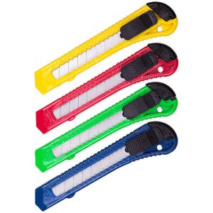 Нож канцелярский 18мм OfficeSpace, с фиксатором