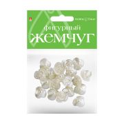 Бусины фигурные под жемчуг «Цветочки» 16мм