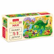 PUZZLE А5 20эл.Hatber MAXI «Пикник с Дино»