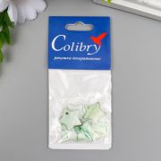 Декоративные ракушки «Звездочки» 2х1,5 см, 7 шт, тёмно-зелёный