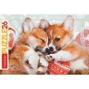 PUZZLE   А4 26эл. рамка «Очаровательные щенки»