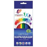 Карандаши цветные Луч Классика деревянные 12 цветов