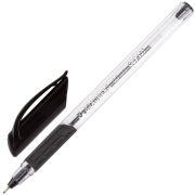 Ручка шариковая масляная с грипом BRAUBERG Extra Glide GT, ЧЕРНАЯ, трехгр, 0,7мм,линия 0,35мм