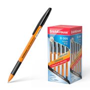 Ручка шар.Erich Krause «R-301 Orange Stick&Grip» 0.7мм, к/у, черная