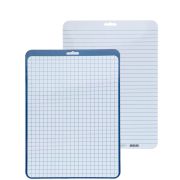 Доска маркерная A4 (33 х 24 см) Calligrata, двусторонняя: клетка/линейка, синяя