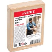 Пластилин скульптурный 1цв 500г deVente, телесный, мягкий