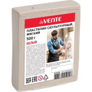 Пластилин скульптурный 1цв 500г deVente, белый, мягкий