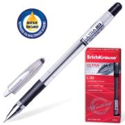 Ручка шариковая Erich Krause «Ultra L-30» черная, 0,7мм, грип