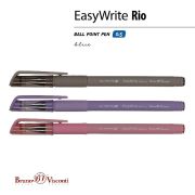 Ручка шар.Bruno Visconti «EasyWrite. Rio» 0.5мм (5 цветов корпуса), синяя