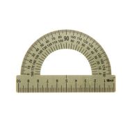 Транспортир 10см. металл. ТС-10