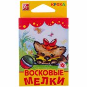 Масляные мелки ЛУЧ «Кроха», 6 цв, трехгранные