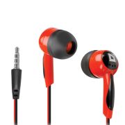 Наушники DEFENDER Basic 604, проводные, 1,2 м, вкладыши, черные с красным.