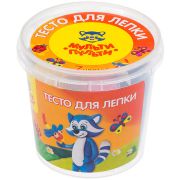 Тесто для лепки Мульти-Пульти «Енот в деревне», 07 цветов*30г, пластиковый стакан