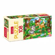 PUZZLE А4 108эл.Hatber «Олененок и зайчонок»