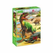 PUZZLE А4 15эл.Hatber-ECO MAXI «Мир динозавровr»