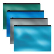 Папка на молнии/зиппер А4 Erich Krause Glossy Ice Metallic, ассорти