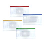 Папка на молнии/зиппер C6 deVente ПВХ, прозрачн., с карманом, 150мкм