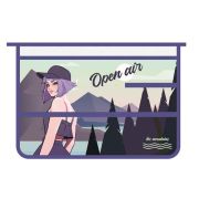 Папка д/труда 2отдел.на молнии А4 «OPEN AIR»