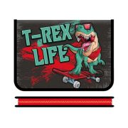 Папка д/тетр. 1отдел.на молнии А5 «T-REX»