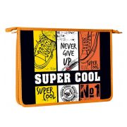 Папка д/тетр. 2отдел.на молнии А4 Hatber «Super Cool»