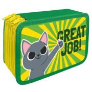 Пенал 3отдел.пуст.«GREAT JOB» 19*10,5