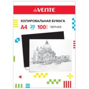 Бумага копировальная А4, 100л, черная, deVente