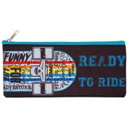 Пенал плоский пуст.Attomex «Ready to Ride», 21*9*1см, на молнии, текстиль