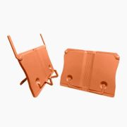 Подставка для книг deVente «Comfy» 26,8*19,5см, выдв.опоры, пластик ABS, оранжевая