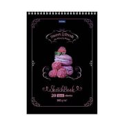 Альбом-SketchBook А4, 20л, Hatber «Сладкое настроение», гребень, нелинованный, обложка мелованный ка