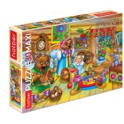 Пазл MAXI 30 эл. А4 Hatber «Маша и медведи»