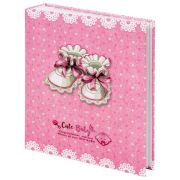 Фотоальбом BRAUBERG «Baby shoes» на 200 фото 10х15 см, твердая обложка, термосклейка, розовый