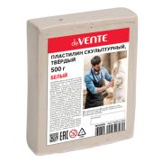 Пластилин скульптурный 1цв 500г deVente, белый, твердый, пленка