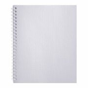 Тетрадь 96л.кл.гребень Hatber, «Metallic Белая»,бумвинил