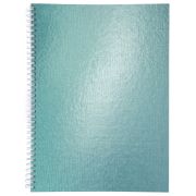 Тетрадь 96л.кл.гребень Hatber, «Metallic Мята», бумвинил