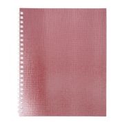 Тетрадь 96л.кл.гребень Hatber, «Metallic Розовая», бумвинил