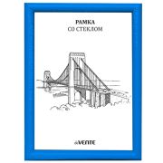 Фоторамка 21*30 deVente пластик, голубая, стекло, серия 1
