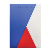 Обложка д/паспорта DPSkanc «Трио», голубая, ПВХ