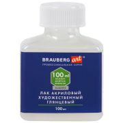 Лак акриловый глянцевый художественный, в бутылке, 100 мл, BRAUBERG ART CLASSIC