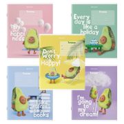 Тетрадь 18л. BRAUBERG клетка, обложка картон, ПЛЮШЕВЫЙ АВОКАДО