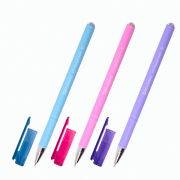 Ручка шариковая масляная BRAUBERG FRUITY Pastel, СИНЯЯ, soft-touch, 0,7мм, линия 0,35мм