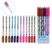 Ручка гел.пиши-стирай Mazari «Travel» игла 0.5мм, корпус пластик. цветной, синяя